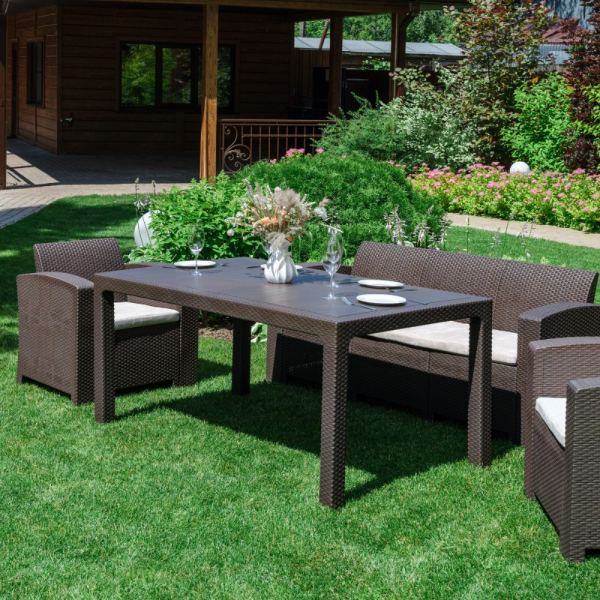 Обеденный комплект Royal Family LANA LUX DINING S коричневый